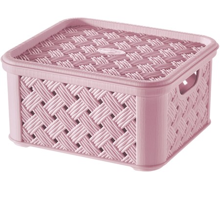 scatola piccola arianna con coperchio rosa