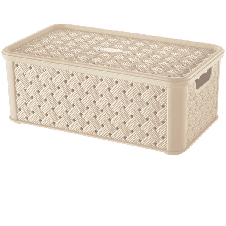 Scatola media Arianna con coperchio angora 