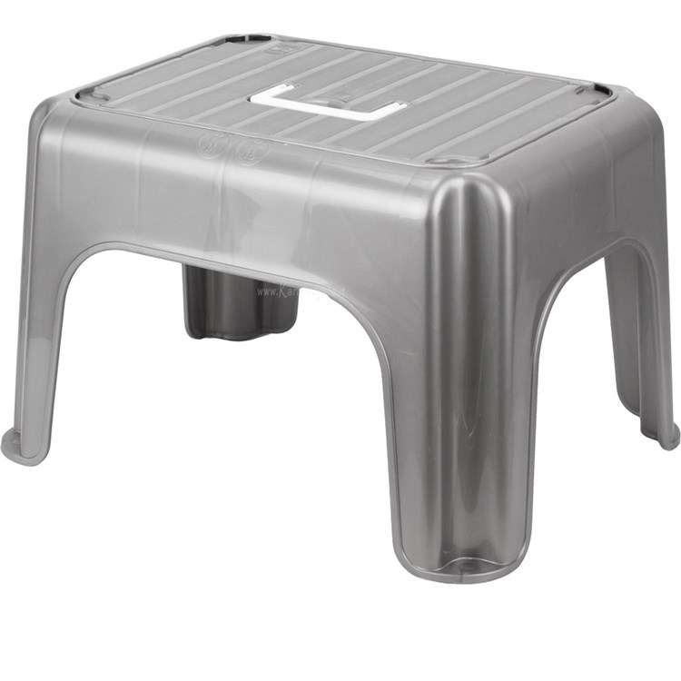 Sgabello grafite con maniglia 