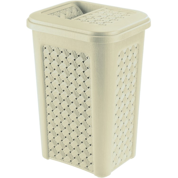 Pattumiera Arianna Angora Con Coperchio A Tasca