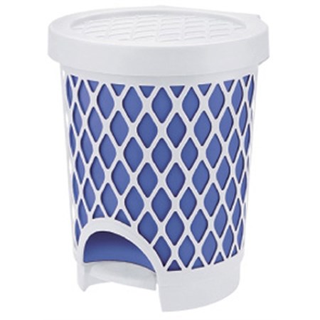 pattumiera a pedale trellis azzurro tontarelli