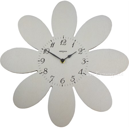orologio da parete fiore alluminio diamantini e domeniconi