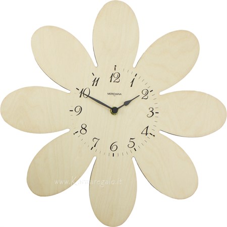 orologio da parete fiore betulla diamantini e domeniconi