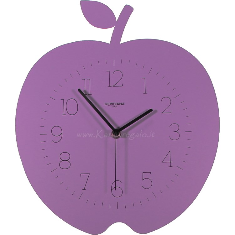 Orologio Da Parete Mela Viola