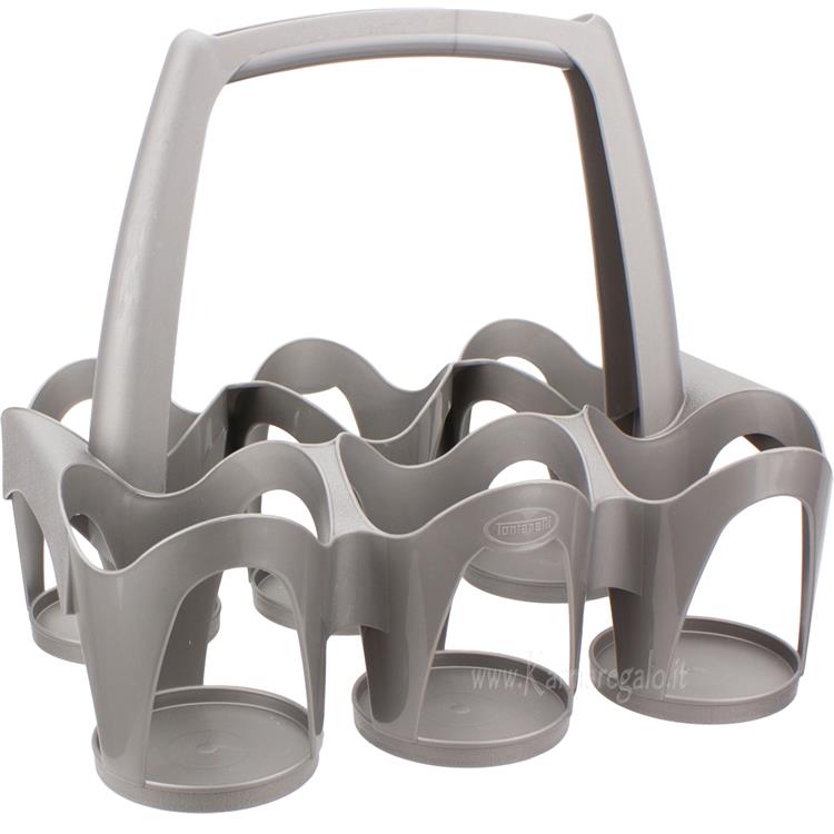 Portabottiglie impilabile Drinky grigio