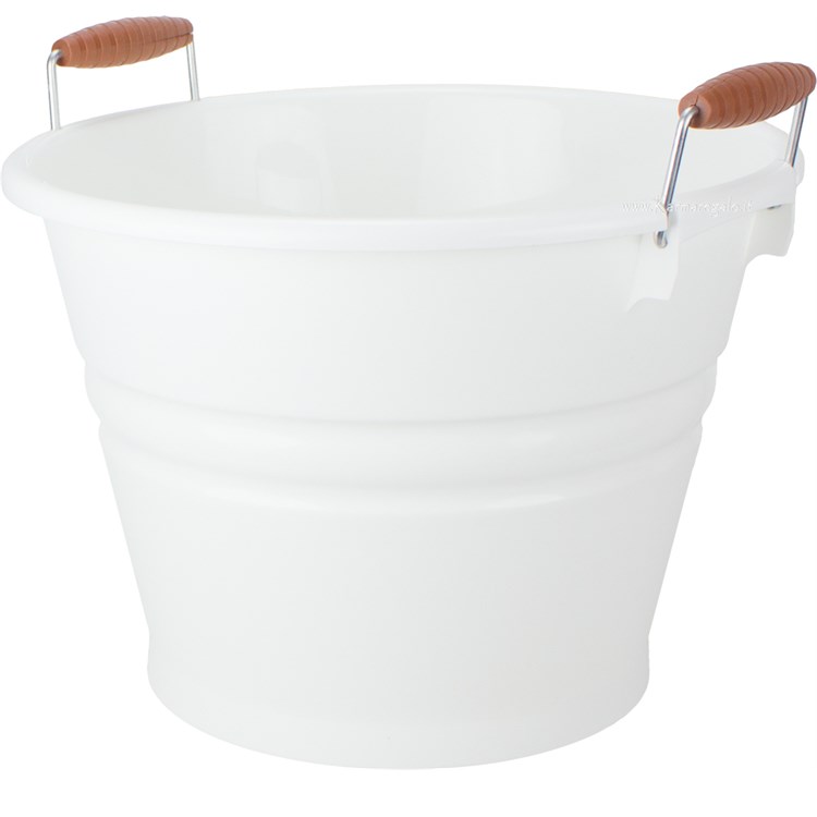 Tinozza rotonda 20 litri Nostalgia panna