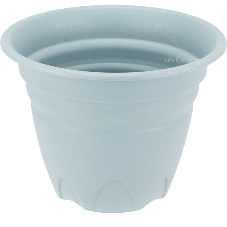 Vaso Tullipan rotondo azzurro cm 20