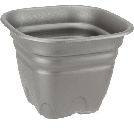 vaso tullipan quadrato grafite cm 20