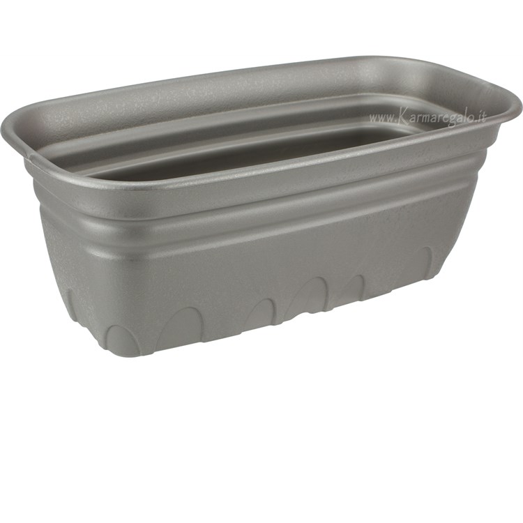 Vaso Tullipan rettangolare cm 60 Grafite