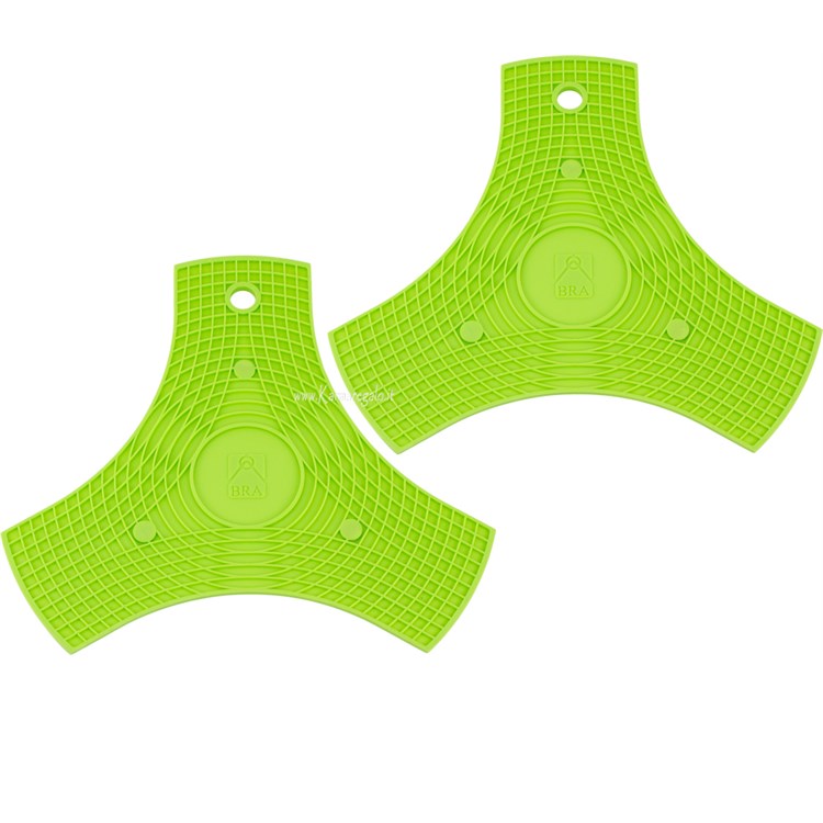 2 Sottopentola in silicone Bra Safe verde