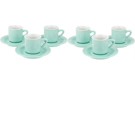 set 6 tazzine con piattini saturnia