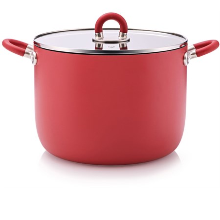 pentola con coperchio sten rosso cm 24