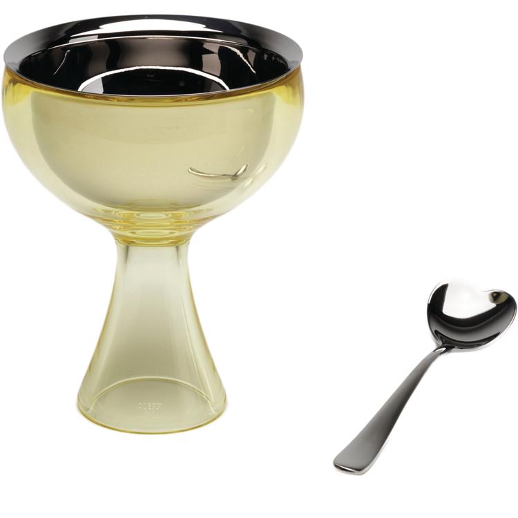 Big Love Coppa e Cucchiaino Gelato Giallo