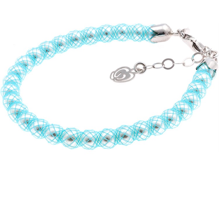 Bracciale Celeste con Perle