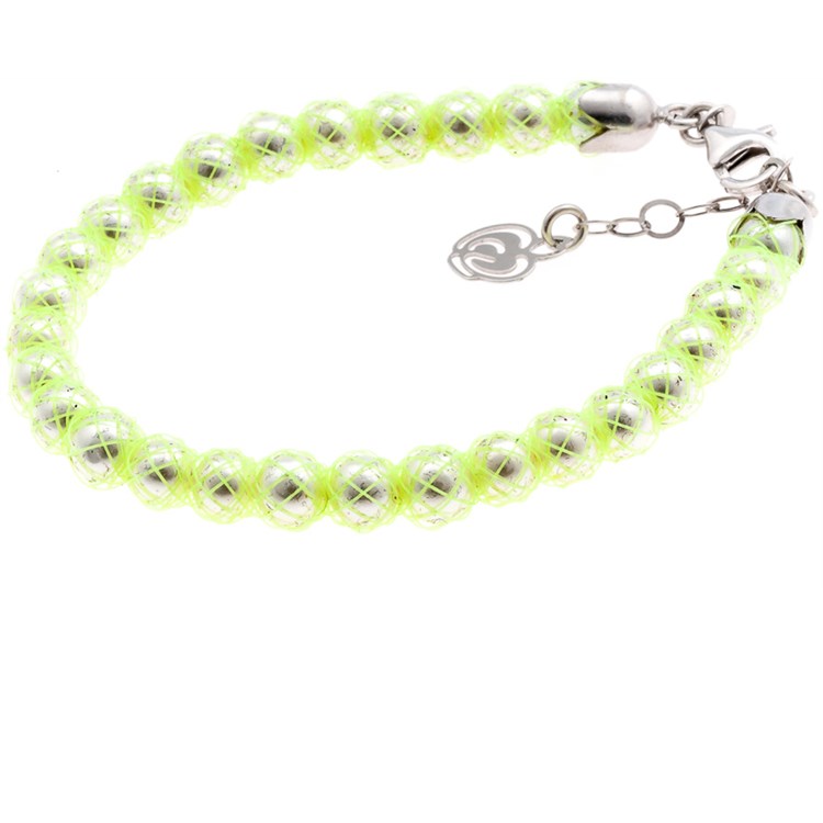 Bracciale Verde Lime con Perle