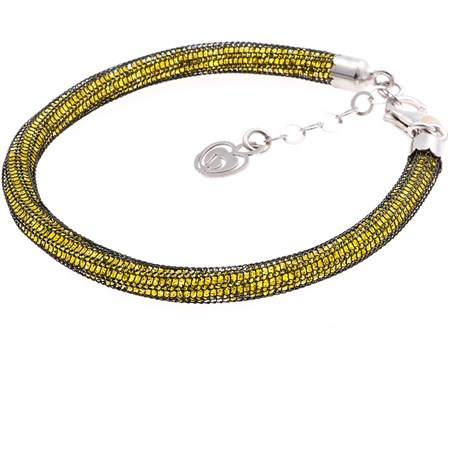 bracciale con cristalli luminosi gialli