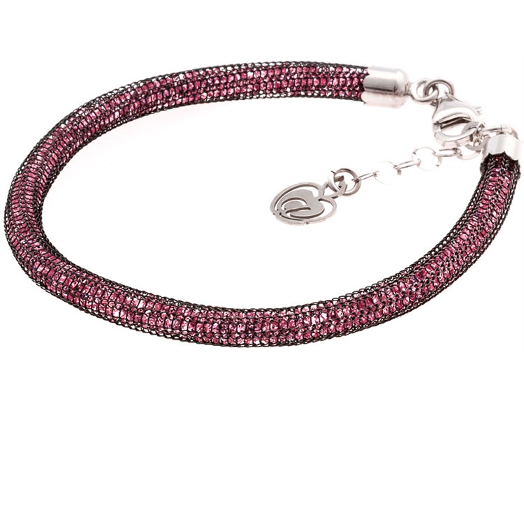 Bracciale Con Cristalli Luminosi Rosa