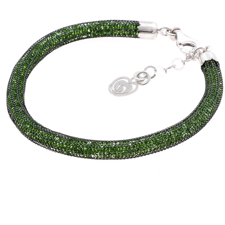 Bracciale Con Cristalli Luminosi Verde