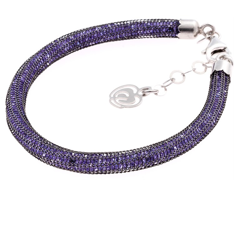 Bracciale Con Cristalli Luminosi Viola