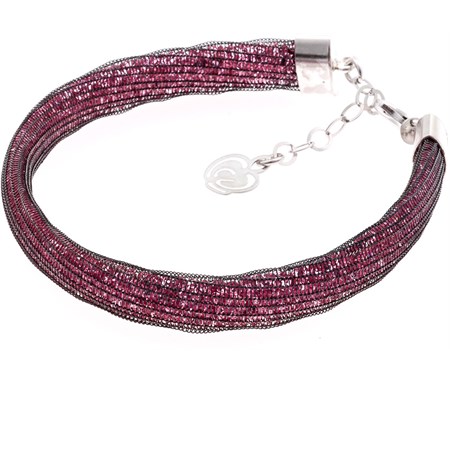 bracciale preziosa regina nero rosa