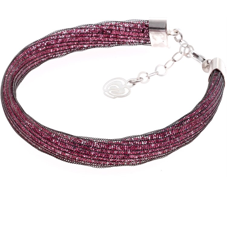 Bracciale Preziosa Regina Nero Rosa