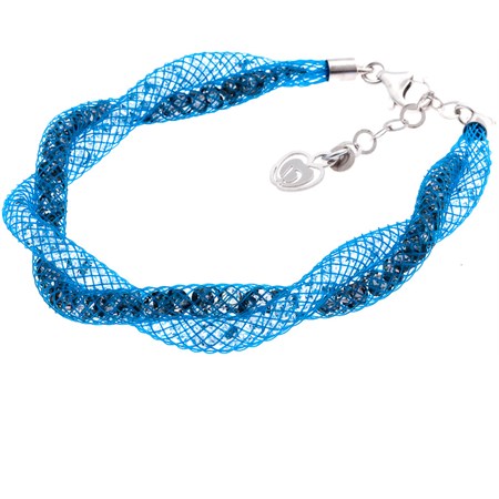 bracciale infinito azzurro fumo