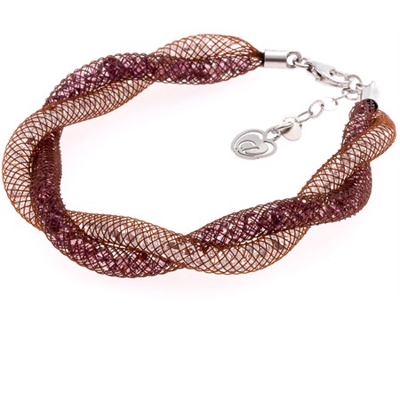 bracciale infinito marrone