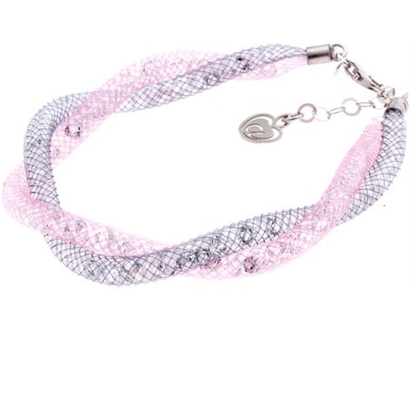 bracciale infinito rosa