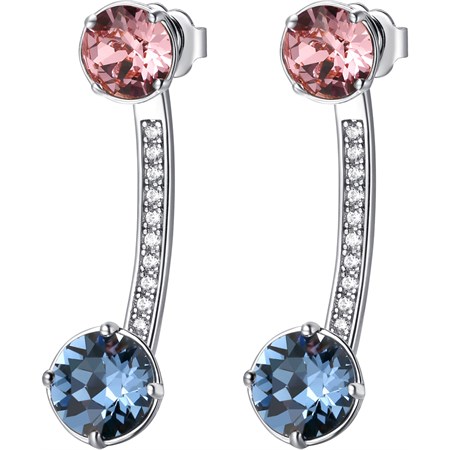 orecchini affinity rosa e azzurro