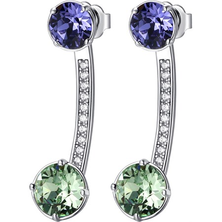 orecchini affinity viola e verde