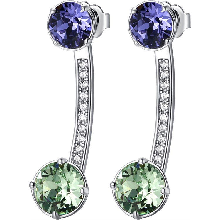 Orecchini Affinity Viola e Verde