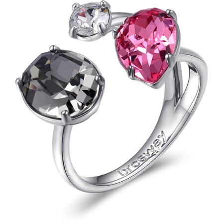anello affinity bianco grigio e fucsia