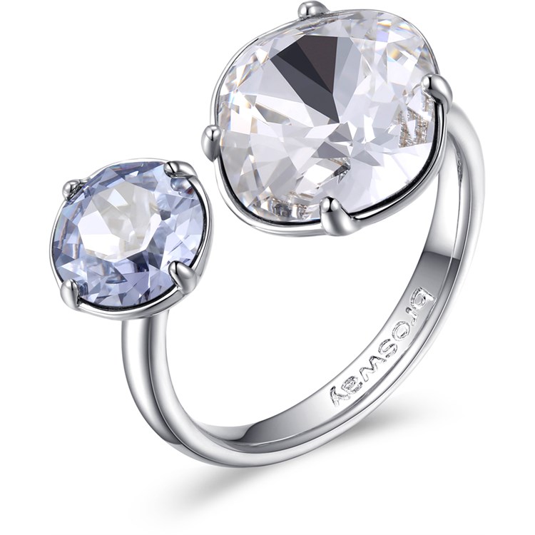 Anello Affinity Bianco e Celeste Chiaro