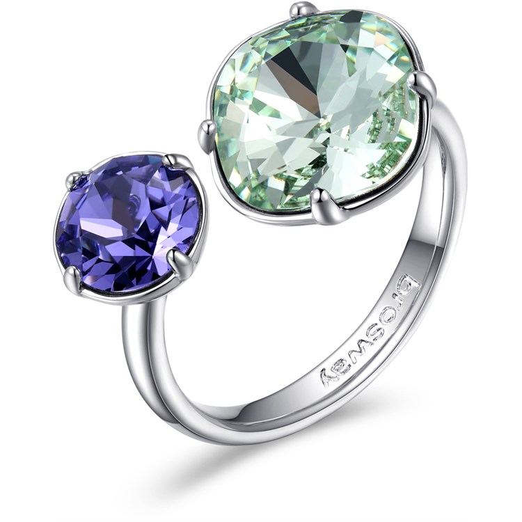 Anello Affinity Verde Acqua Marina e Blu