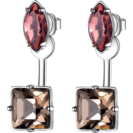 orecchini affinity rosso e tortora