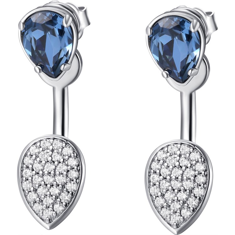 Orecchini Affinity Blu e Pavè di Zirconi