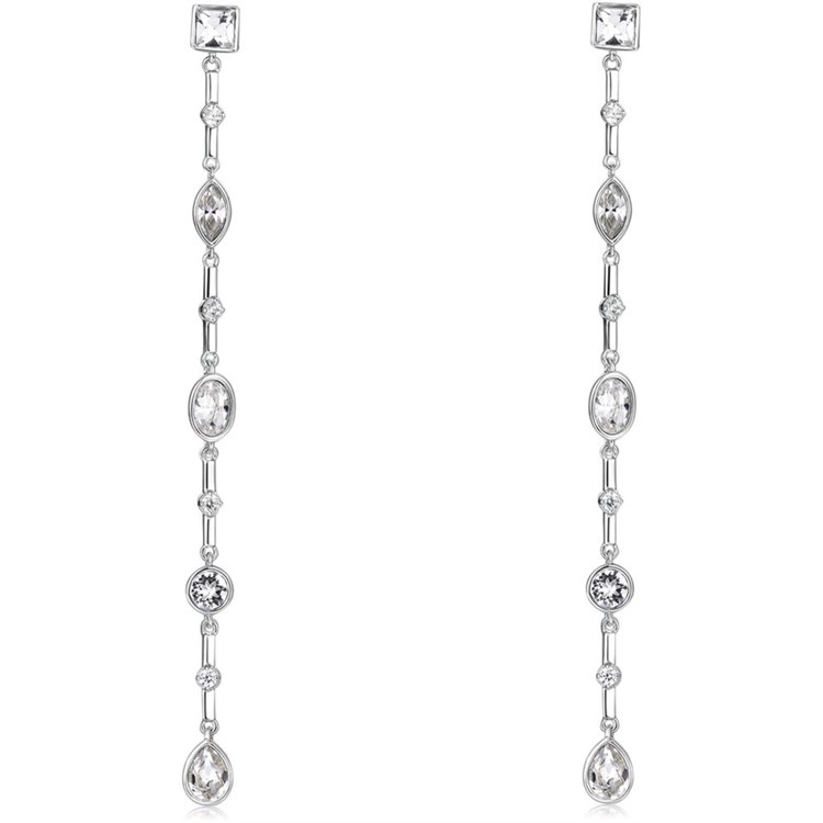 Orecchini Lunghi Affinity Bianco