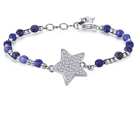 bracciale chakra con stella bianca
