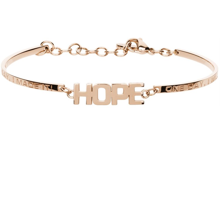 Bracciale Chakra Frasi e Parole Oro Rosa 