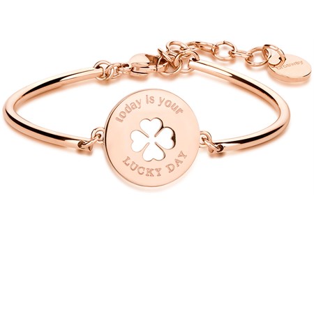 bracciale chakra quadrifoglio oro rosa