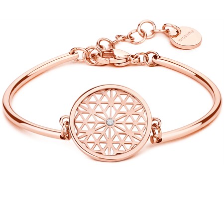 bracciale chakra fiore della vita oro rosa