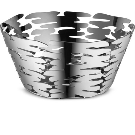 cestino rotondo in acciaio inossidabile cm 21