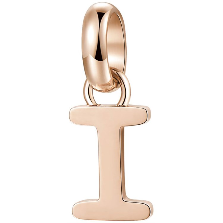 Charm Lettera I Oro Rosa