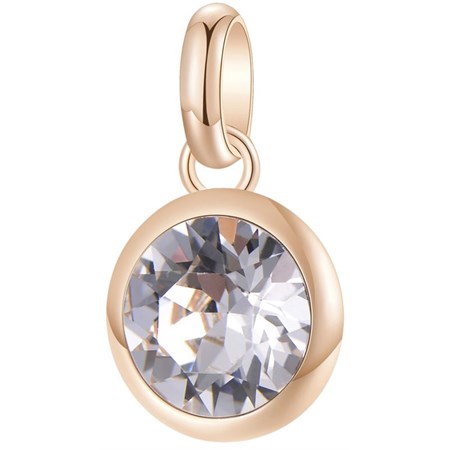charm con cristallo bianco