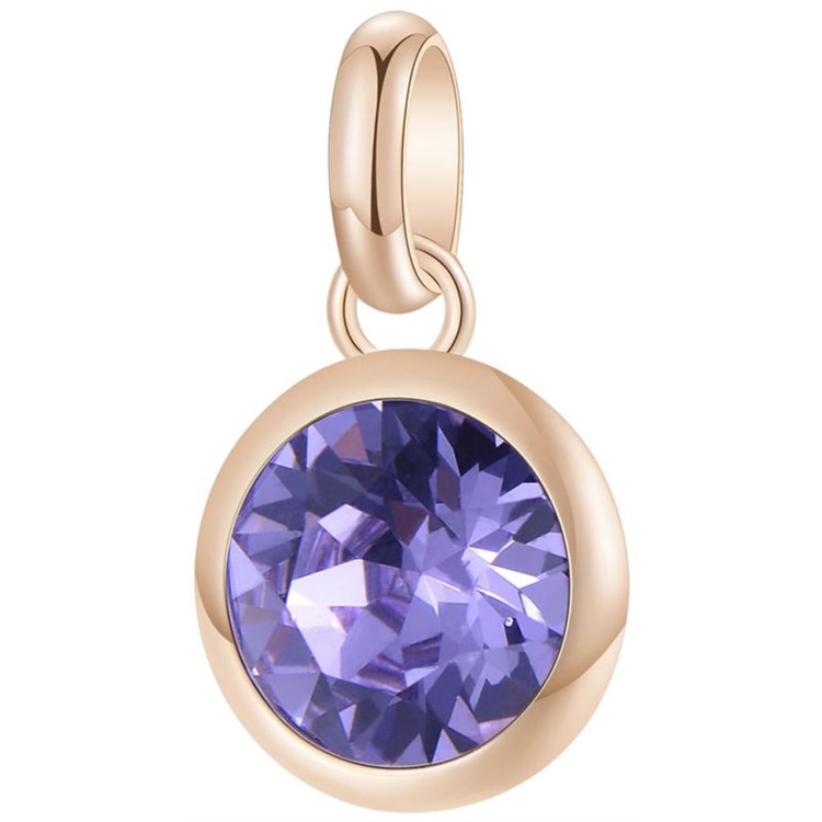 Charm Con Cristallo Lavanda