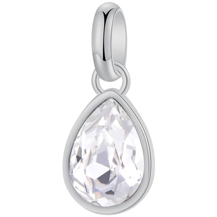 Charm Con Cristallo A Goccia Bianco