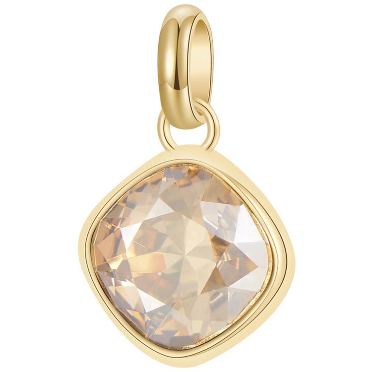 Charm Con Cristallo Oro
