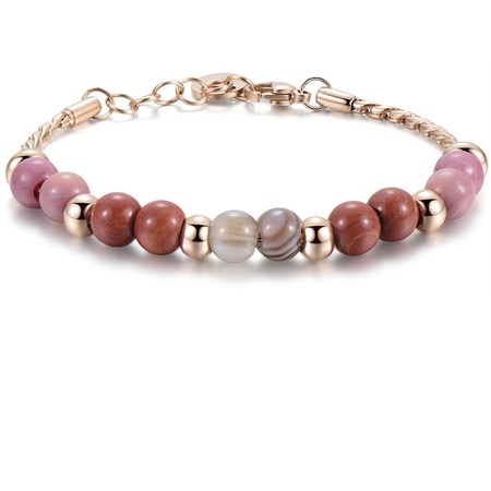 bracciale tres jolie con diaspro rosso