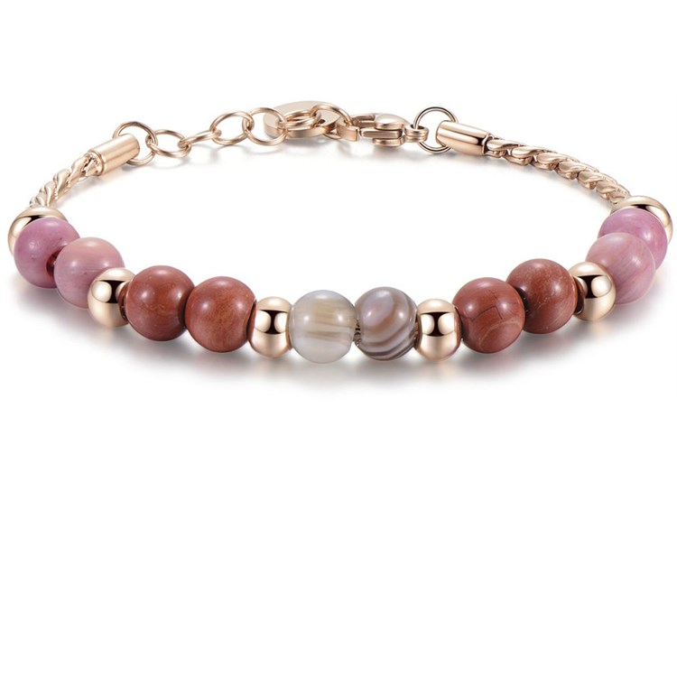 Bracciale Tres Jolie Con Diaspro Rosso
