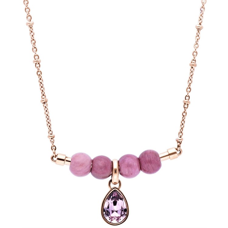 Collana Tres Jolie con rodonite